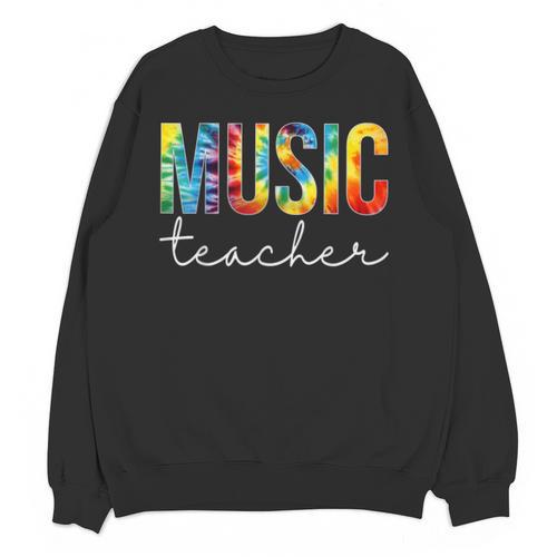 Music Teacher Tie Dye Appreciation Day Hello Back To School Men Women Unisex Sweatshirt - teacherstshirts.com