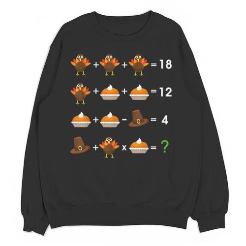 Order Of Operations Thanksgiving Quiz Math Teacher Unisex Sweatshirt - teacherstshirts.com AU