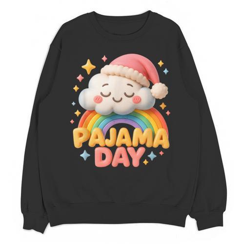 Pajama Day School Spirit Week Sleepy Cloud Teacher Student Unisex Sweatshirt - teacherstshirts.com UK