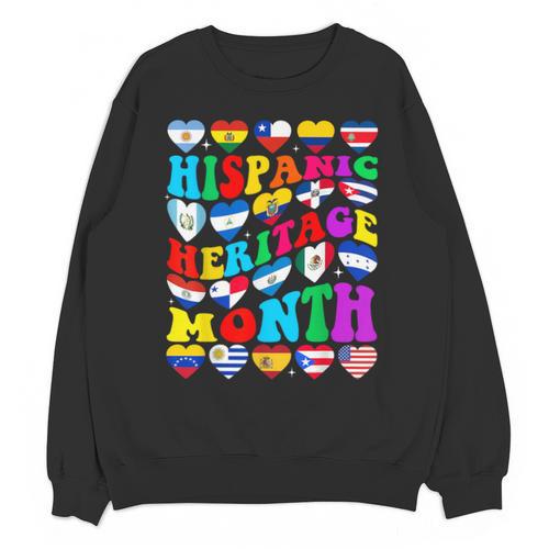 Hispanic Heritage Month 2025 Latino Puerto Rico Teacher Kids Unisex Sweatshirt - teacherstshirts.com DE