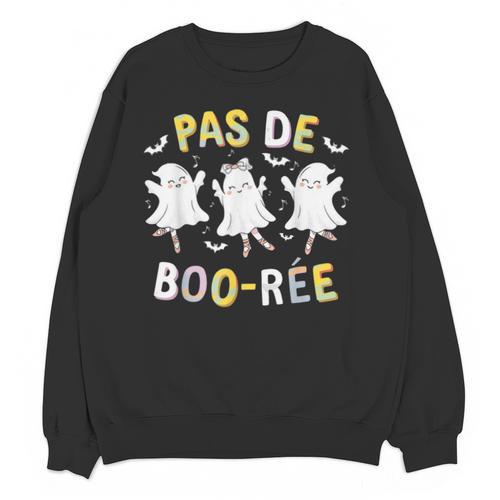 Pas De BOO-Rée Ghost Ballet Dancer Halloween Dance Teacher Unisex Sweatshirt - teacherstshirts.com