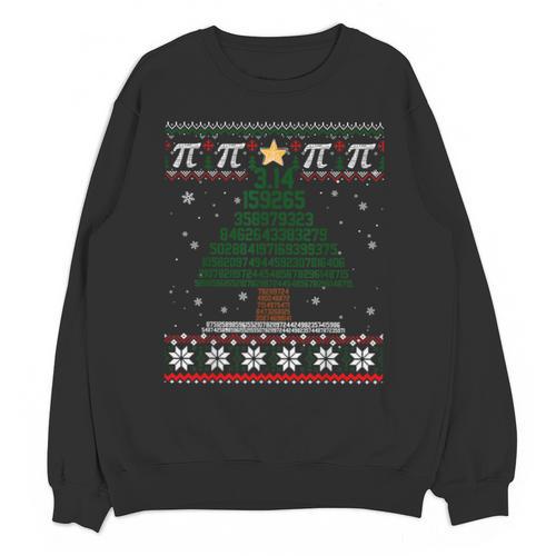 Pi Tree Christmas Math Teacher Ugly Sweater Men Women Kids Unisex Sweatshirt - teacherstshirts.com CA