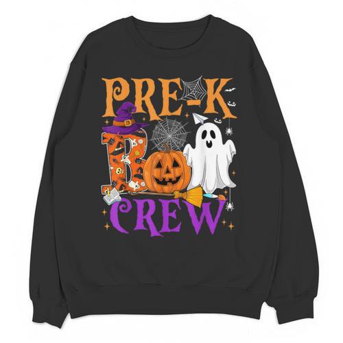Pre-K Boo Crew Teacher Student Halloween Costume Unisex Sweatshirt - teacherstshirts.com
