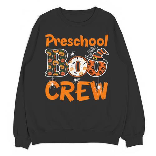Preschool Boo Crew Halloween Teachers Students Costume Unisex Sweatshirt - teacherstshirts.com UK