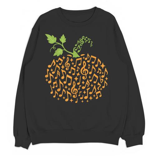 Pumpkin Music Notes Fall Teacher Autumn Halloween Unisex Sweatshirt - teacherstshirts.com UK