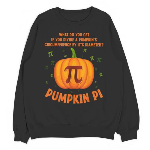 Pumpkin Pie Pi Math Teacher Shirt Halloween Men Adult Unisex Sweatshirt - teacherstshirts.com DE