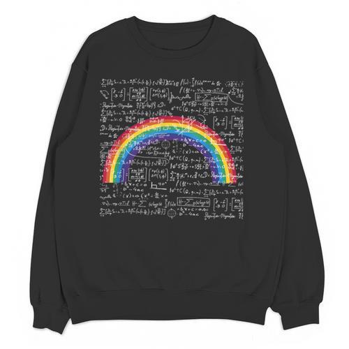 Rainbow Math Equation Teacher Nerd Retro LGBT Gay Pride Flag Unisex Sweatshirt - teacherstshirts.com CA