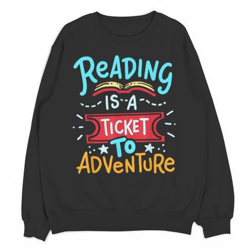 Reading Adventure Library Student Teacher Book Unisex Sweatshirt - teacherstshirts.com