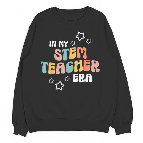 Retro Boho Math Science Professor In My STEM Teacher Era Unisex Sweatshirt - teacherstshirts.com