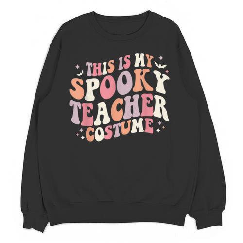 Retro Halloween This Is My Spooky School Teacher Costume Unisex Sweatshirt - teacherstshirts.com DE