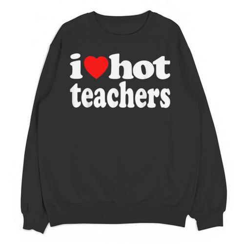 Retro I Love Hot Teachers Vintage I Heart Hot Teacher Men Women Girls Kids Unisex Sweatshirt - teacherstshirts.com UK