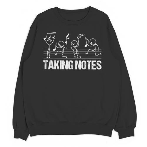 Retro Vintage Musical Taking Notes Teachers Music Love Unisex Sweatshirt - teacherstshirts.com AU