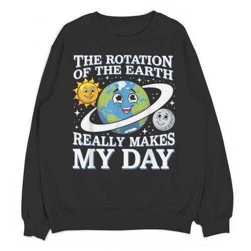 Rotation Of Earth Science Teacher Earth Day Men Women Unisex Sweatshirt - teacherstshirts.com AU