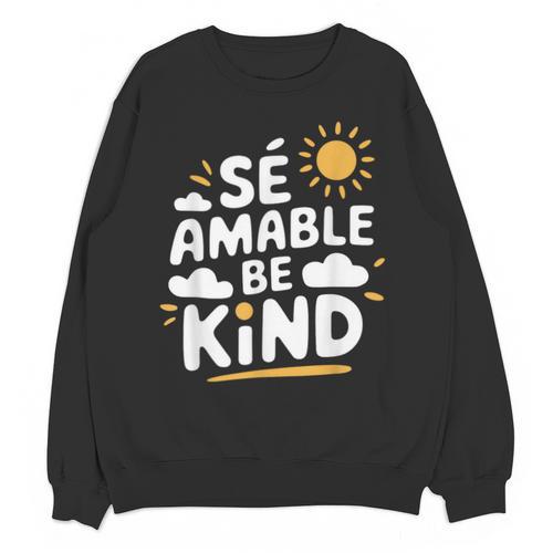 SÉ AMABLE Be Kind Bilingual Teacher Maestra Spanish Teacher Unisex Sweatshirt - teacherstshirts.com AU