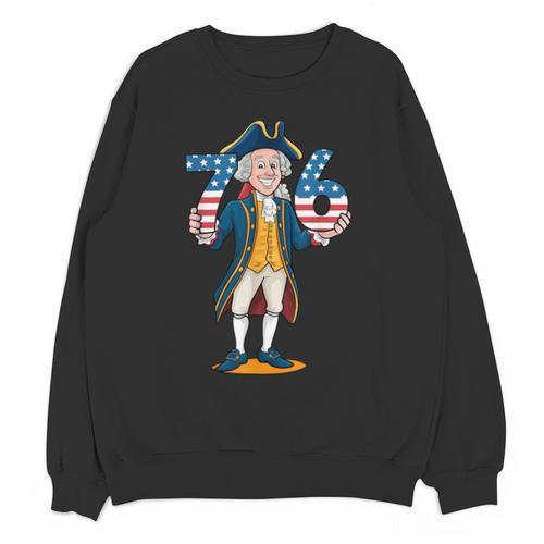 Six Seven 6 7 7 6 George Washington Teacher American Unisex Sweatshirt - teacherstshirts.com