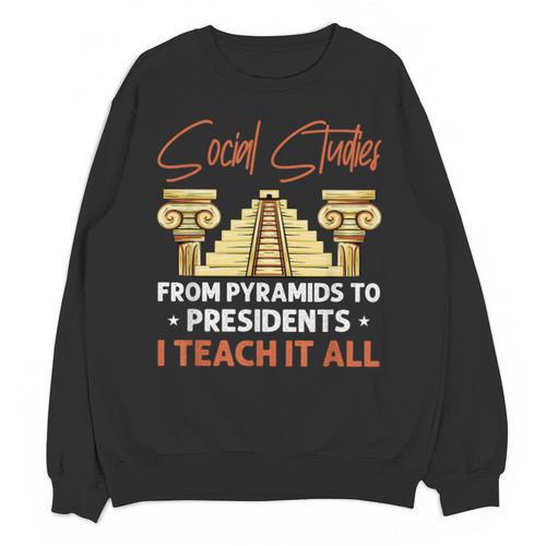 Social Studies Teacher World History Teacher Men Women Unisex Sweatshirt - teacherstshirts.com AU