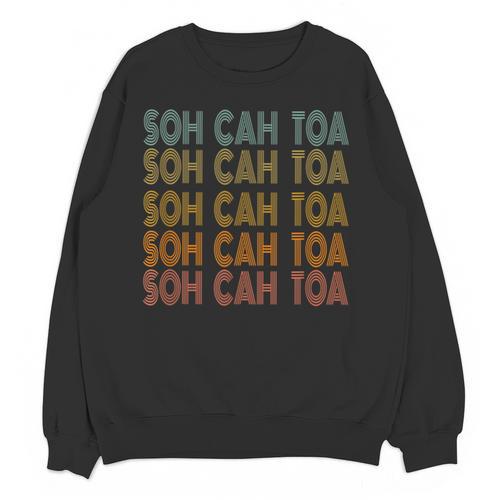 SOH CAH TOA SOHCAHTOA Trigonometry Math Parody Teacher Men Women Kids Unisex Sweatshirt - teacherstshirts.com DE