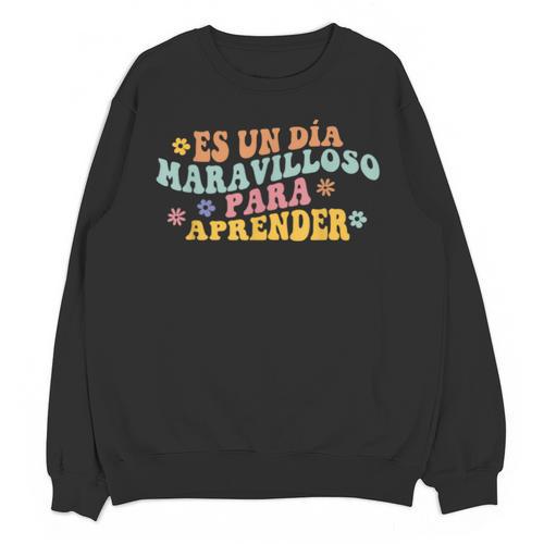 Spanish Teacher Dual Language Bilingual Teacher Cute Preppy Unisex Sweatshirt - teacherstshirts.com AU