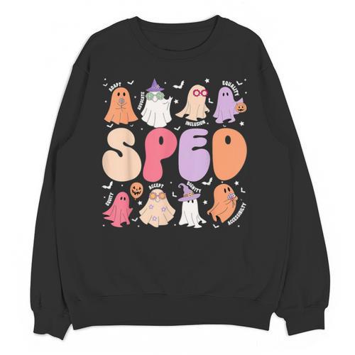 Special Education Teacher Ghosts Halloween SPED Teacher Unisex Sweatshirt - teacherstshirts.com