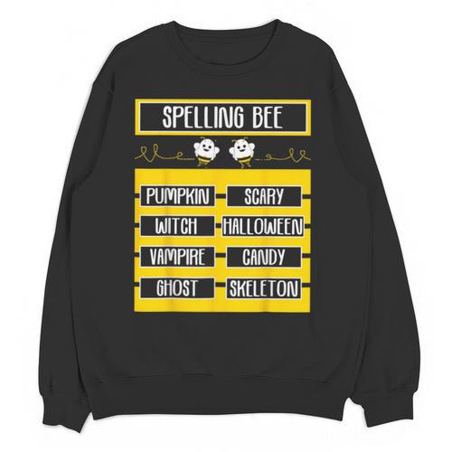 Spelling Bee Halloween Teachers Bee Spelling Competition Unisex Sweatshirt - teacherstshirts.com