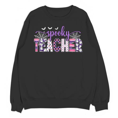 Spooky Teacher Halloween Costume Women Spooky Teacher Unisex Sweatshirt - teacherstshirts.com