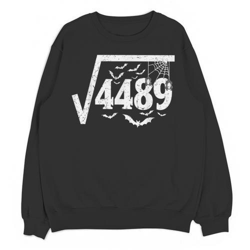Square Root 4489 Halloween Meme 67 Math Teacher Unisex Sweatshirt - teacherstshirts.com