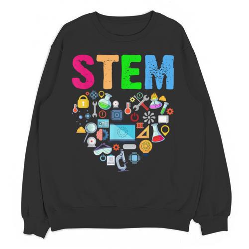 STEM Science Technology Engineering Math Teacher Unisex Sweatshirt - teacherstshirts.com CA