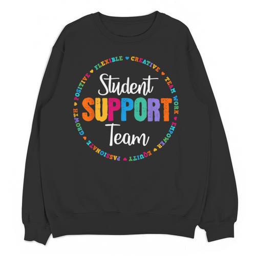Student Support Team Counselor Social Worker Teacher Crew Unisex Sweatshirt - teacherstshirts.com