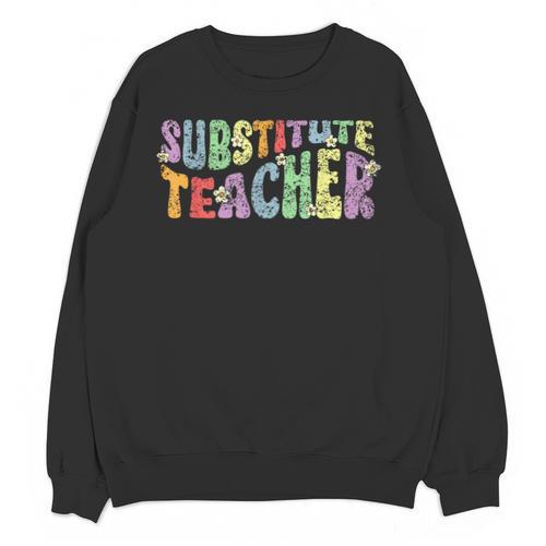 Substitute Teacher Women Back To School Substitute Teacher Unisex Sweatshirt - teacherstshirts.com UK