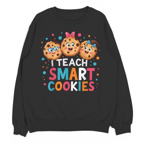 I Teach Smart Cookies Cute Back To School Teacher Unisex Sweatshirt - teacherstshirts.com