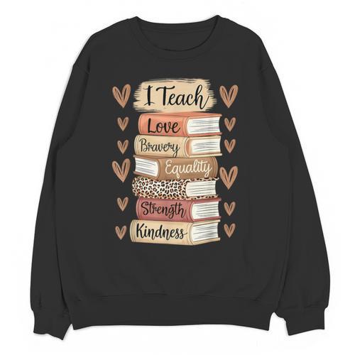 I Teach History Month Black Teacher Melanin Unisex Sweatshirt - teacherstshirts.com