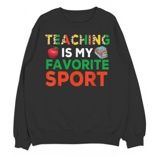 Teacher Is My Favorite Sport Teacher Teaching Lover Unisex Sweatshirt - teacherstshirts.com AU