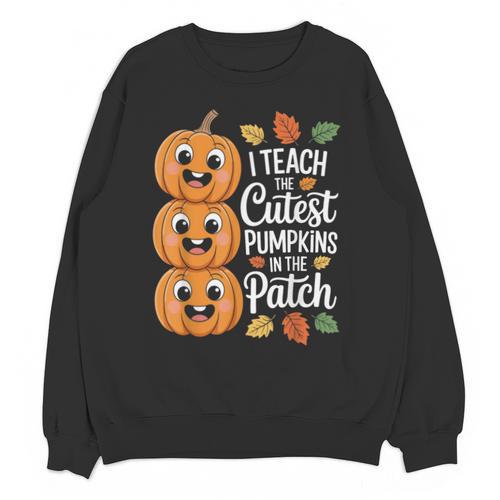Teacher Halloween Tshirts I Teach The Cutest Pumpkins Unisex Sweatshirt - teacherstshirts.com AU
