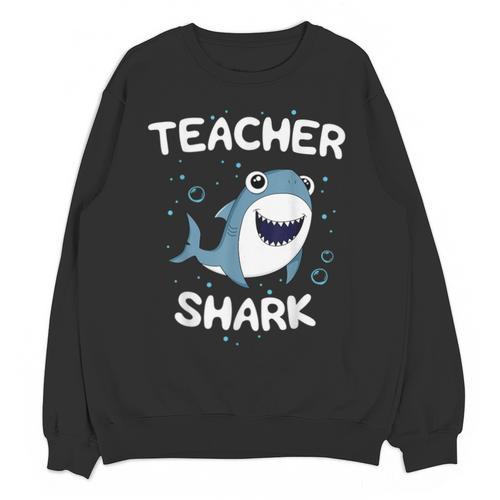 Teacher Shark Teaching Back To School Kindergarten Unisex Sweatshirt - teacherstshirts.com AU