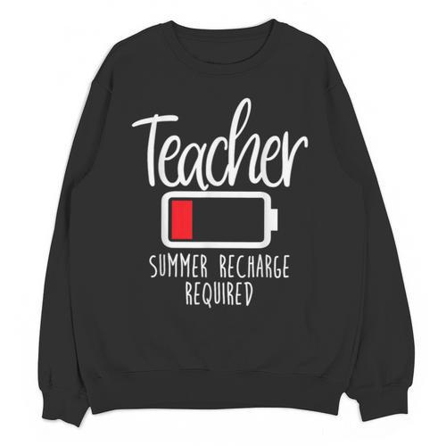 Teacher Summer Recharge Required Last Day School Women Unisex Sweatshirt - teacherstshirts.com AU