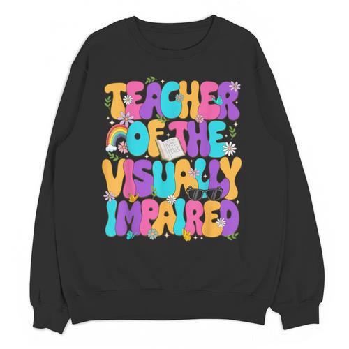 Teacher Of The Visually Impaired Blindness Awareness Unisex Sweatshirt - teacherstshirts.com