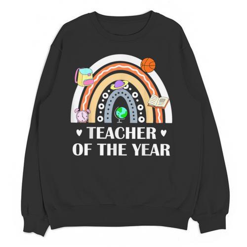 Teacher Of The Year Best Teacher Ever Men Women Unisex Sweatshirt - teacherstshirts.com DE