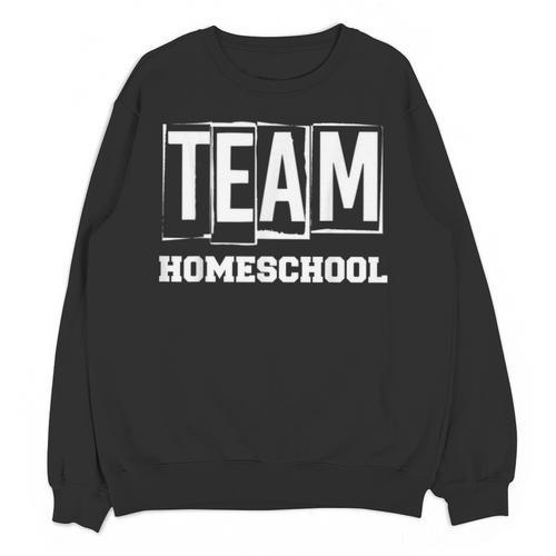 Team Homeschool Homeschooler Homeschooling Teacher Mom Kids Unisex Sweatshirt - teacherstshirts.com UK