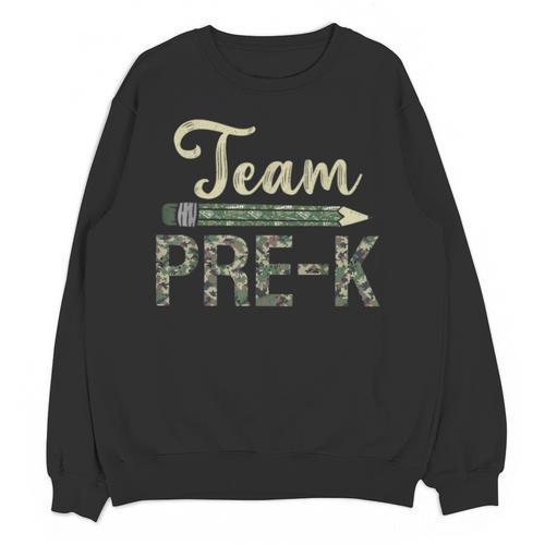 Team Pre-K Camo Pre-K Teacher Camouflage Unisex Sweatshirt - teacherstshirts.com AU