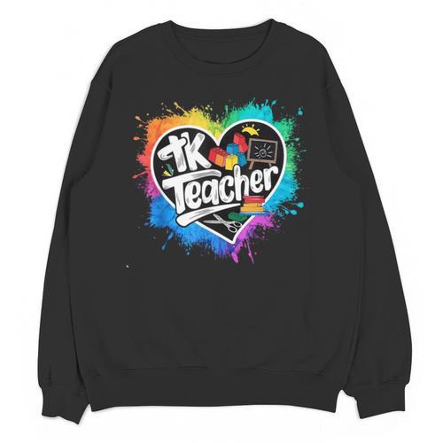 TK Teacher Transitional Kindergarten Heart Back To School Unisex Sweatshirt - teacherstshirts.com DE