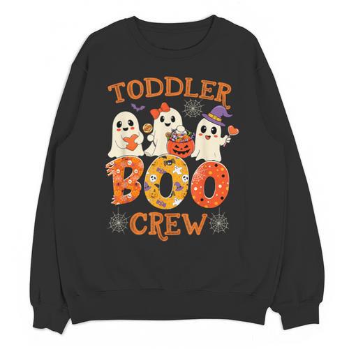 Toddler Boo Crew Halloween Costume For Teacher Kids Unisex Sweatshirt - teacherstshirts.com CA