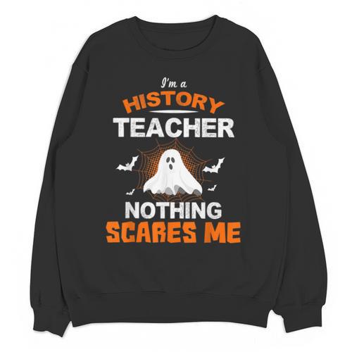 History Teacher School Shirt Halloween Educator Men Women Kids Unisex Sweatshirt - teacherstshirts.com DE