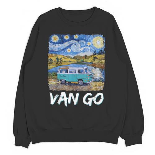 Van Go Retro Vanlife Art Teacher Unisex Sweatshirt - teacherstshirts.com AU
