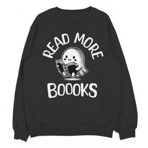 Vintage Halloween Teacher Women Reading Read More Books Unisex Sweatshirt - teacherstshirts.com AU