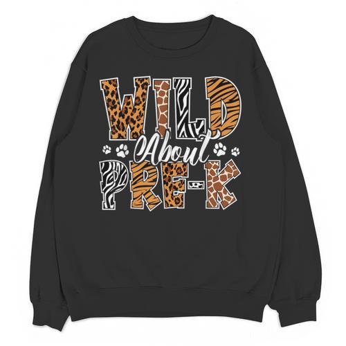 Wild About Pre-K Teacher Student First Day Of Kindergarten Unisex Sweatshirt - teacherstshirts.com AU