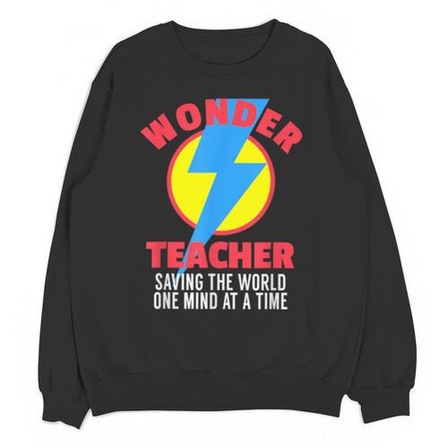 Wonder Teacher Costume Shirt Teacher Halloween Costume Tee Unisex Sweatshirt - teacherstshirts.com AU
