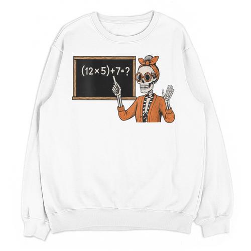 67 Teacher Halloween Skeleton Six Seven Meme Brainrot Math Unisex Sweatshirt - teacherstshirts.com AU