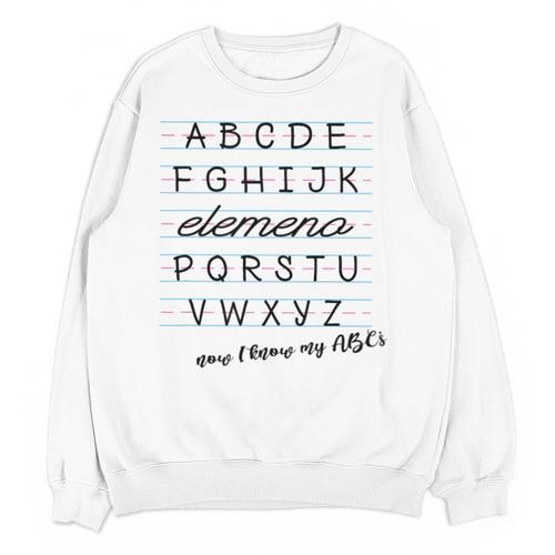 ABC Elemeno Shirt Alphabet Kindergarten Preschool Teacher Unisex Sweatshirt - teacherstshirts.com