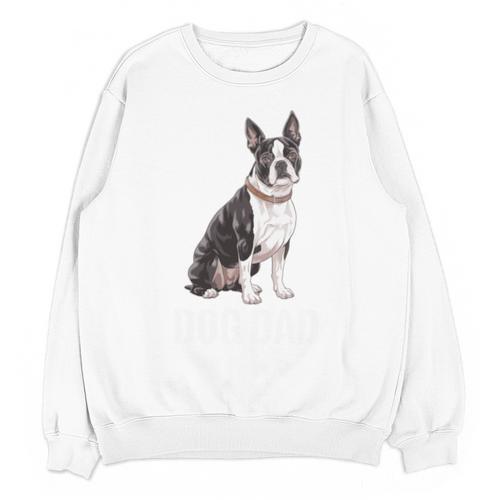 Boston Terrier Dog Dad Boston Terrier Dog Lovers Unisex Sweatshirt - Bostonterriersmerch.com