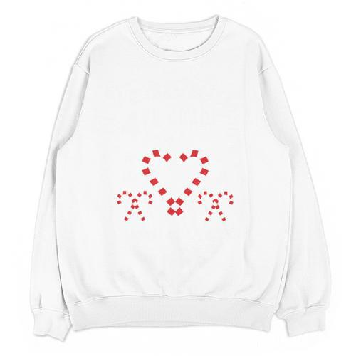 Christmas Candy Cane Work Of Heart Fourth 4th Grade Teacher Unisex Sweatshirt - teacherstshirts.com UK